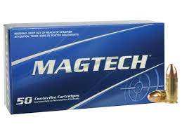Ammunition Magtech 9mm (9x19) FMJ 124gr. 50 patroner